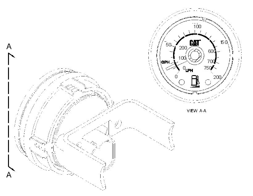 GAUGE GP-FUEL CONSUMPTION RATE 2752090 CAT