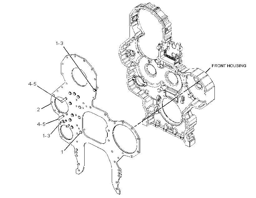 PLATE AS-FRONT HOUSING 3532620 CAT
