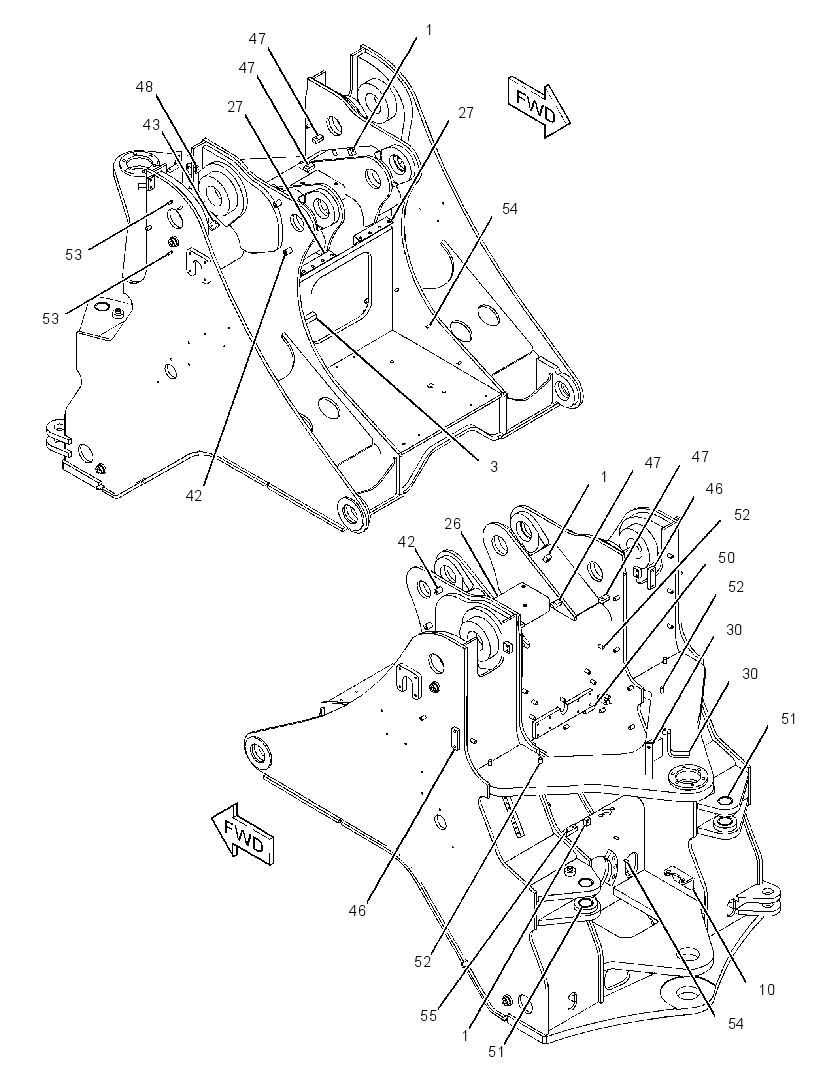 FRONT FRAME ASSEMBLY 3413315 CAT