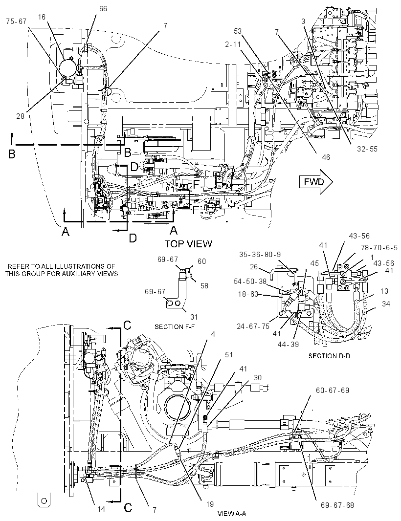 LINES GP-REAR ATTACHMENT 2967115 CAT