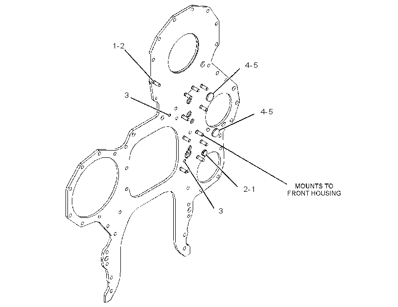 PLATE AS-FRONT HOUSING 3539977 CAT