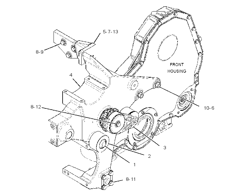 MOUNTING GP-BELT TENSIONER 3487015 CAT