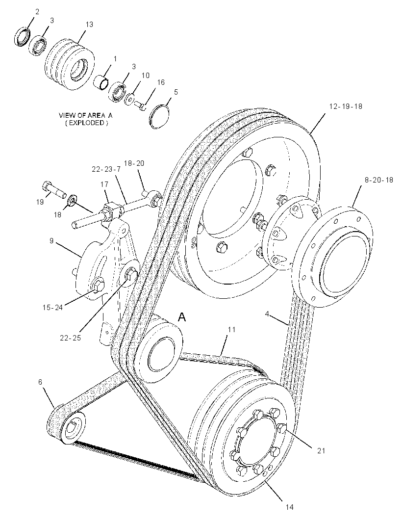 PULLEY GP-FAN & ALT DRIVE 3164438 CAT