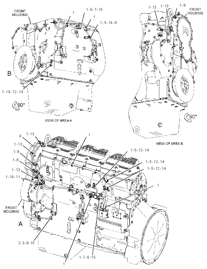 Проводка электронного управления 3561795 CAT