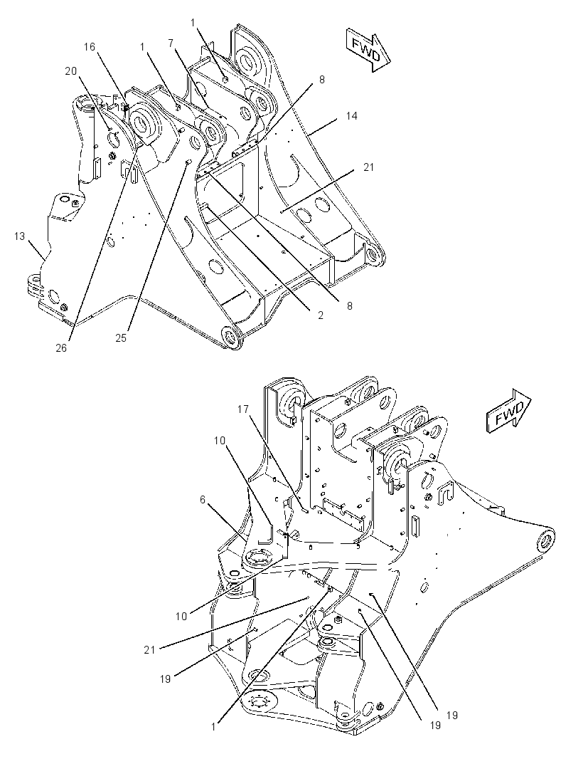 FRAME AS-LOADER 3581554 CAT