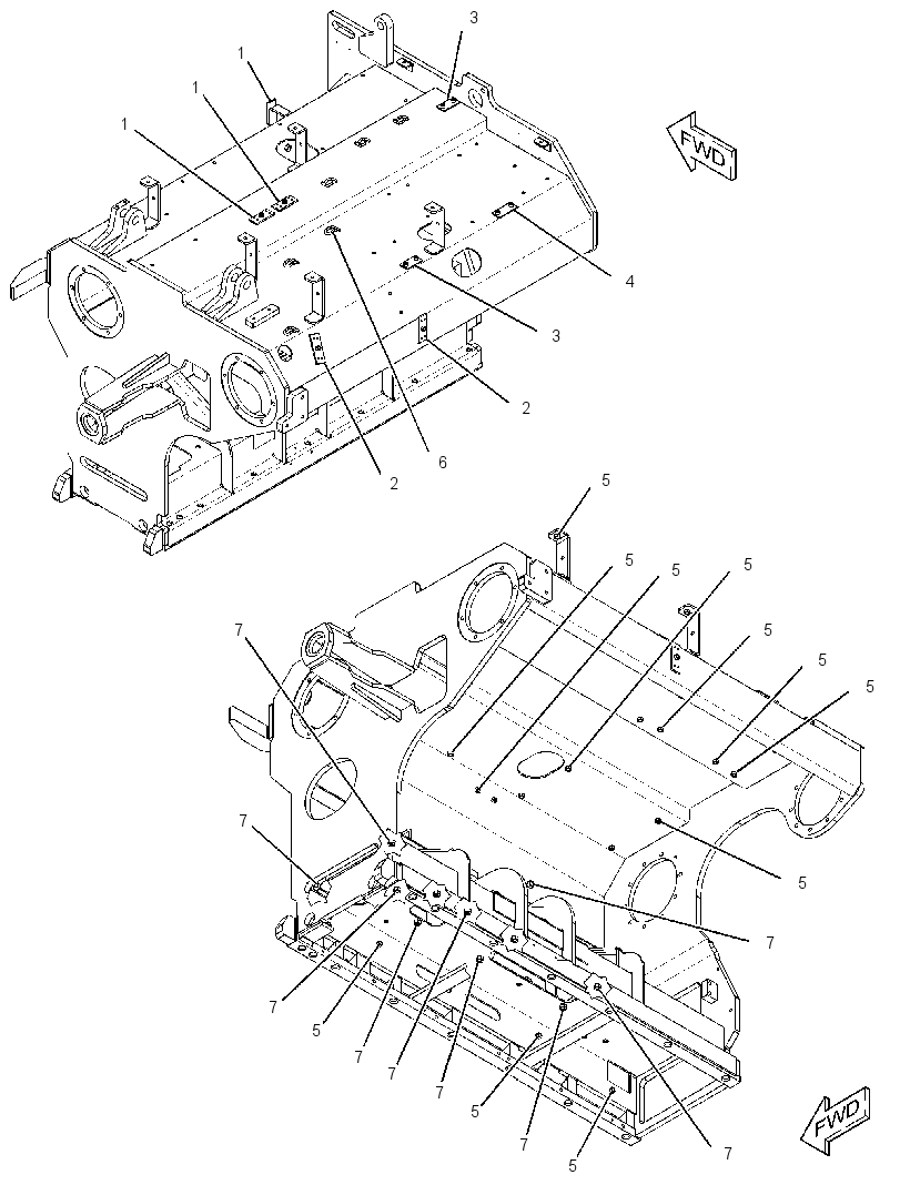 FRAME GP-SCREED 2863491 CAT