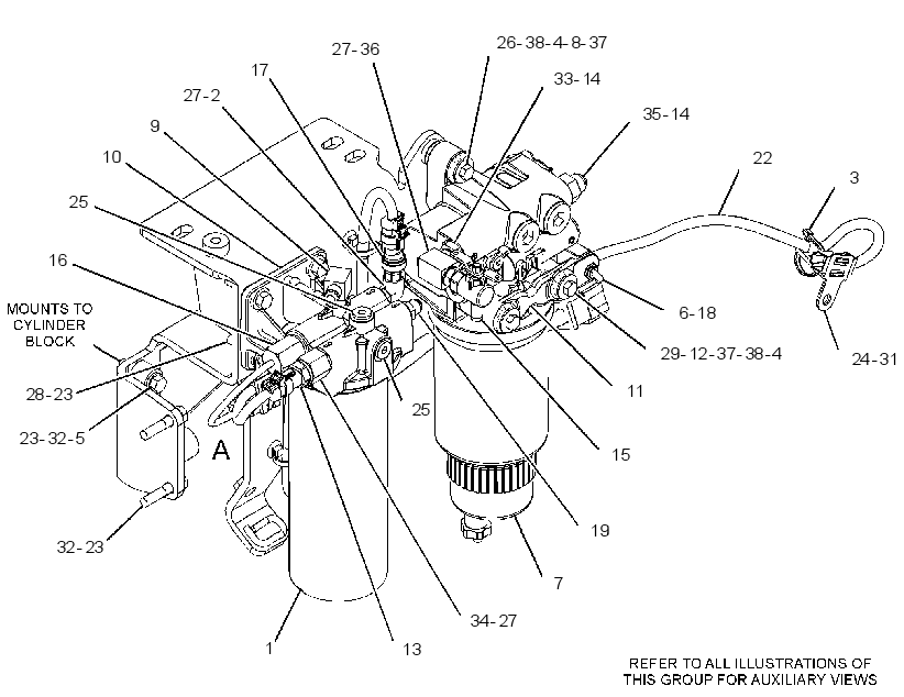 FILTER & MTG GP-FUEL 3550049 CAT