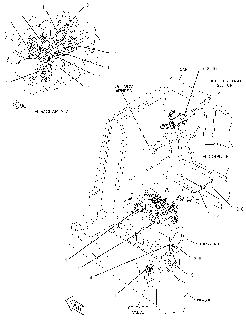 WIRING GP-TRANSMISSION CONTROL 3589378 CAT