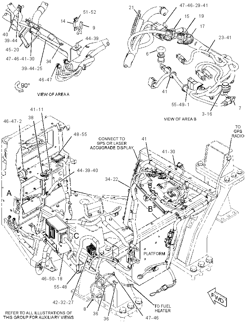 Проводка площадки 3176565 CAT