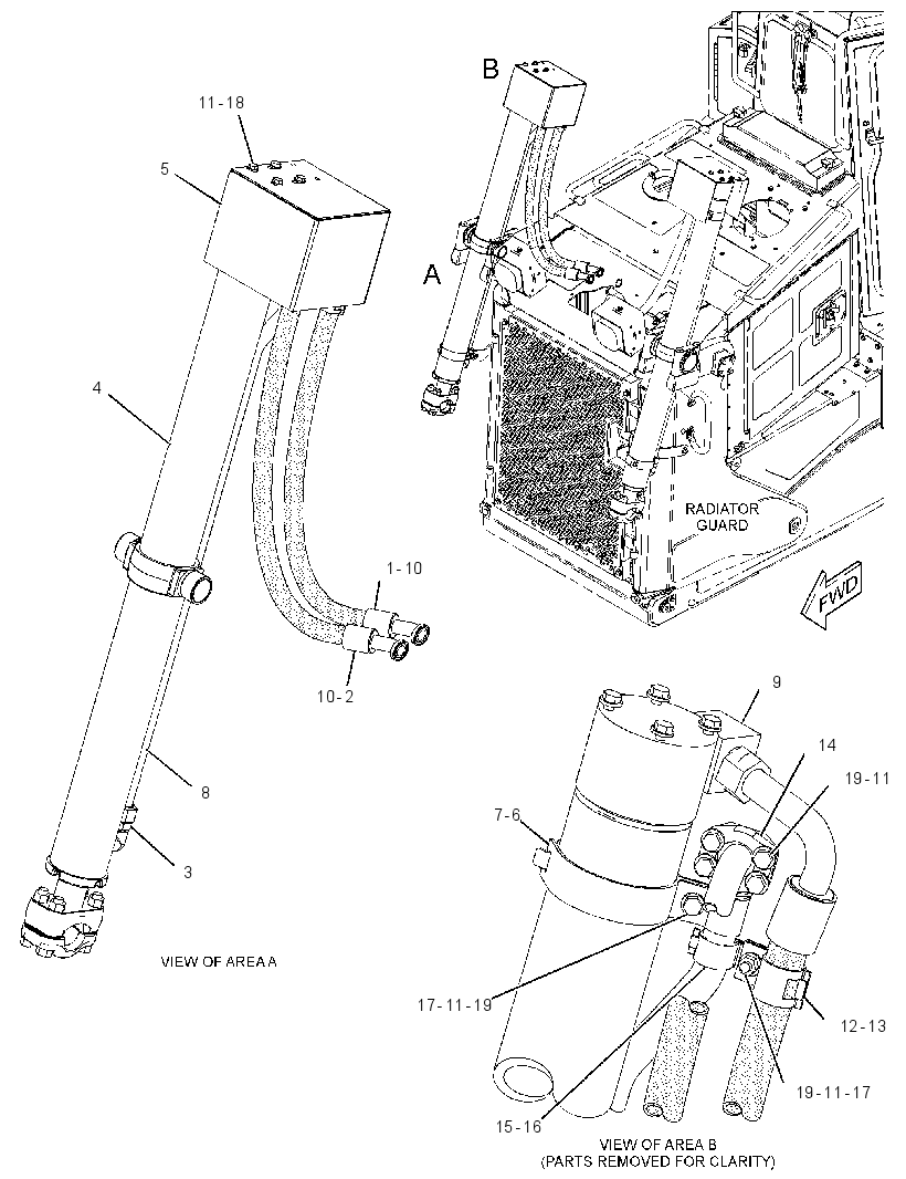 CYLINDER & LINES GP-LIFT 3624539 CAT