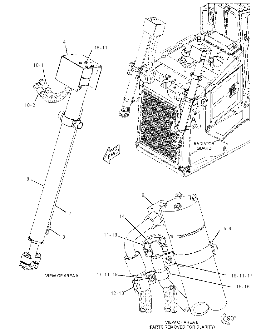 CYLINDER & LINES GP-LIFT 3624553 CAT