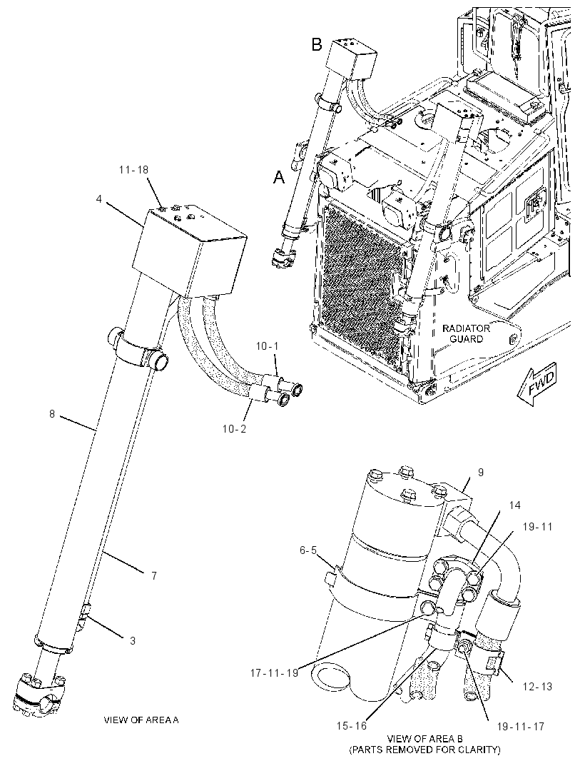 CYLINDER & LINES GP-LIFT 3624546 CAT