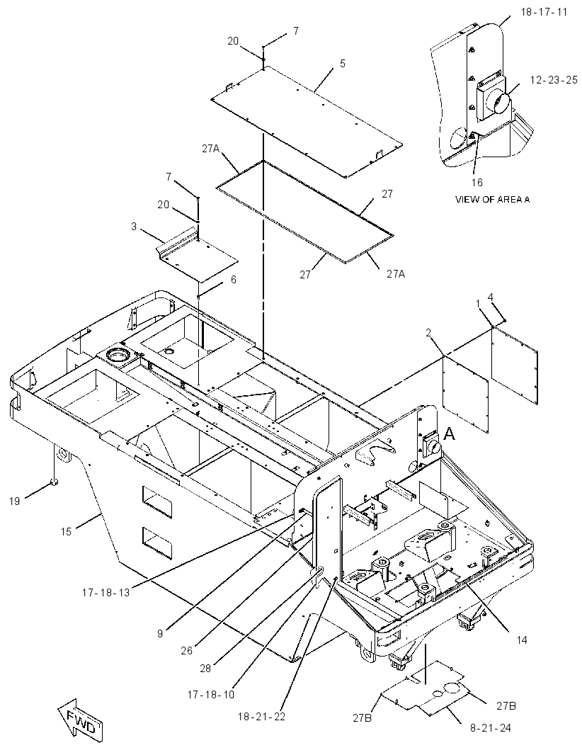 FRAME GP-MAIN 2400500 CAT