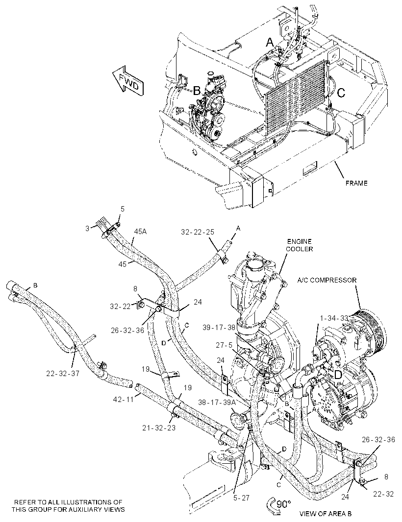 LINES GP-HEATER & AIR COND 3270221 CAT