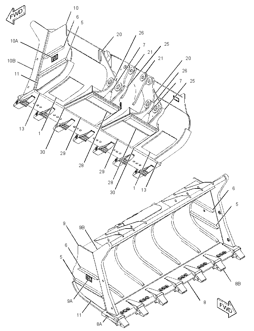 BUCKET AS-IRON 3065913 CAT