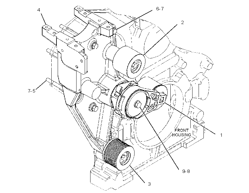 MOUNTING GP-BELT TENSIONER 2864904 CAT