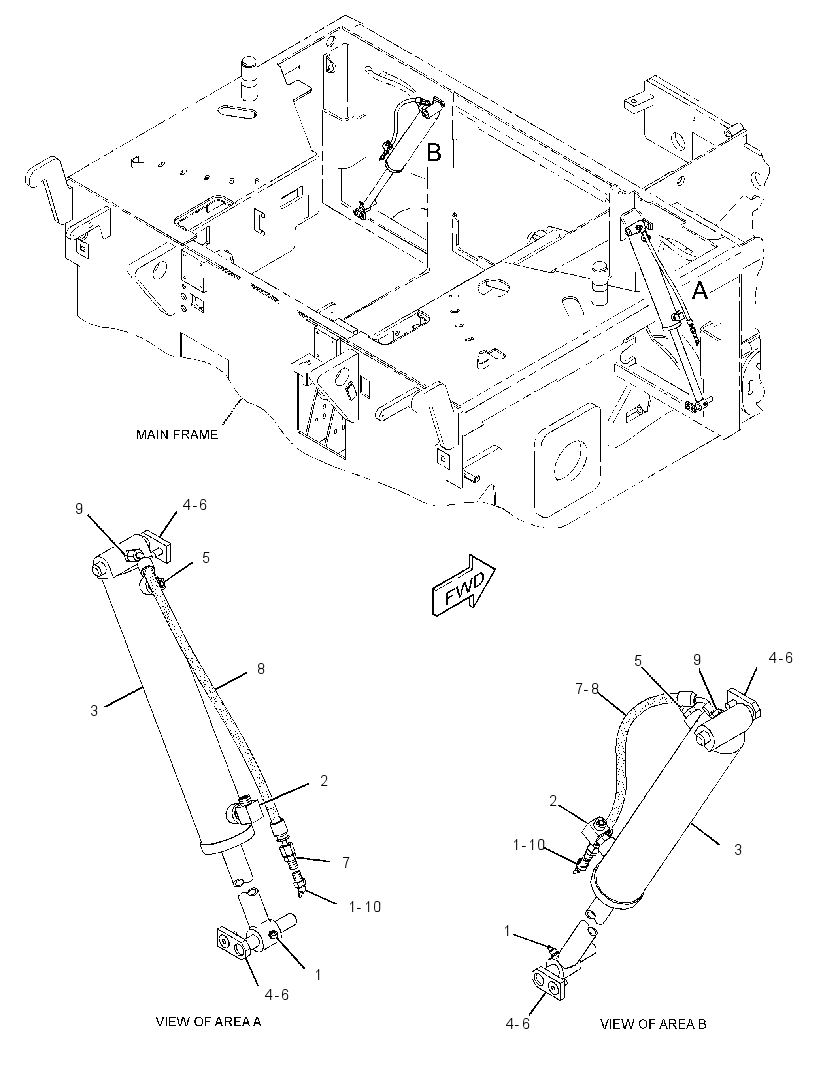 CYLINDER & MTG GP-HOPPER 3238196 CAT
