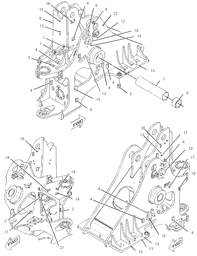 FRAME AS-LOADER 2572537 CAT