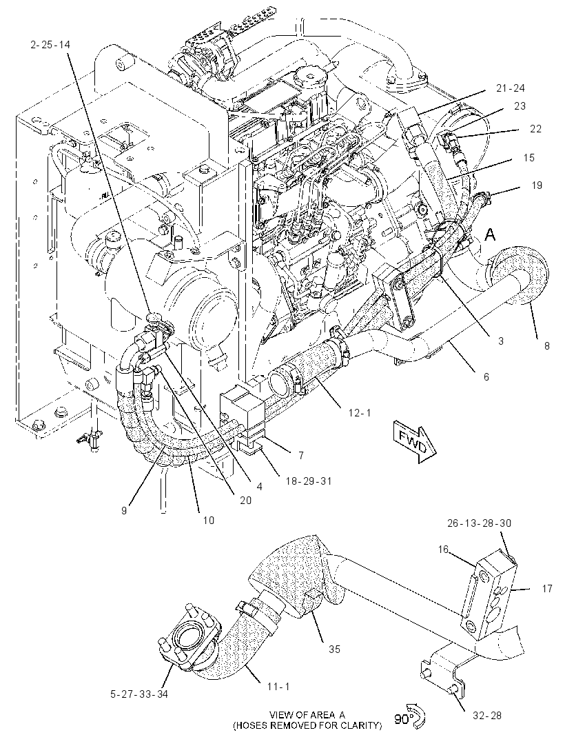 LINES GP-HYDRAULIC PUMP 3448832 CAT
