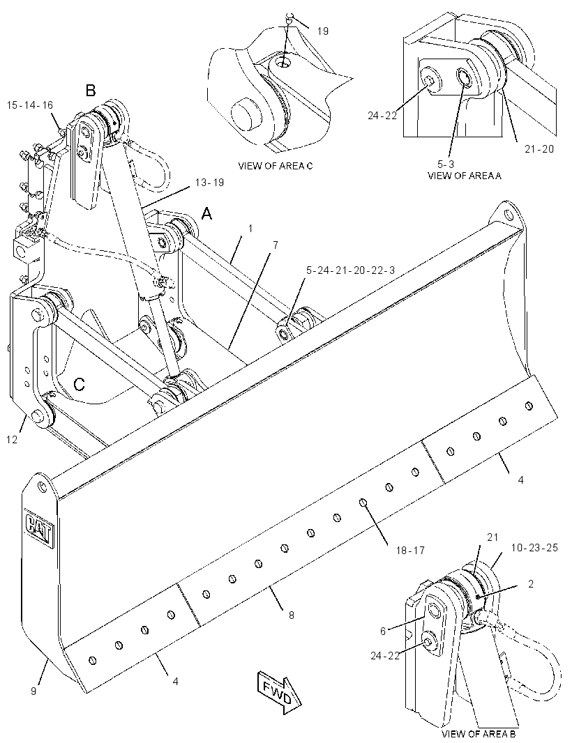 BLADE GP-BULLDOZER 3096809 CAT