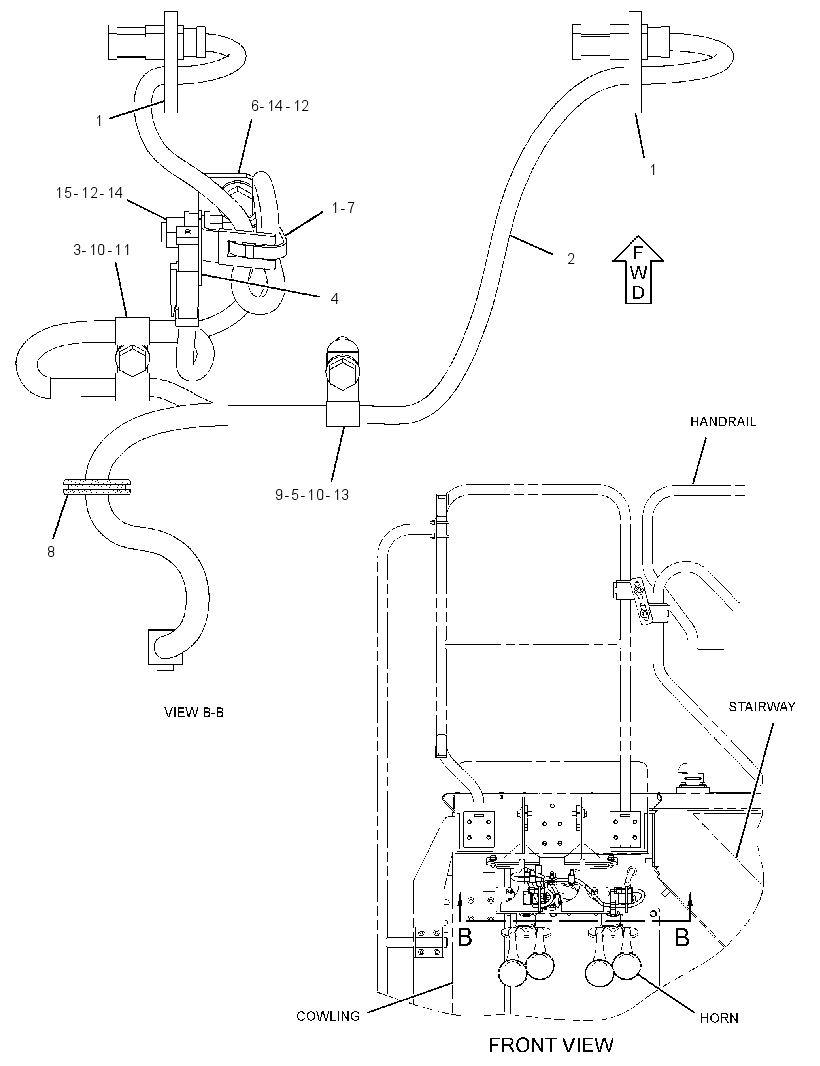 WIRING GP-HORN 3637827 CAT