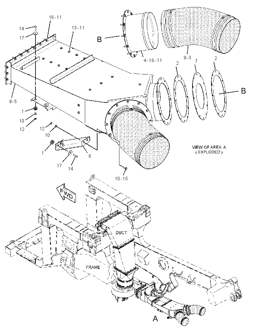 DUCT GP-AIR COOLING 3604424 CAT