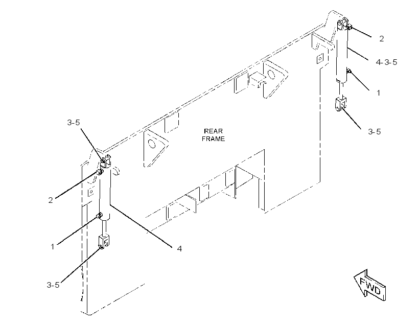 CYLINDER & MTG GP-SCREED HOIST 3483274 CAT
