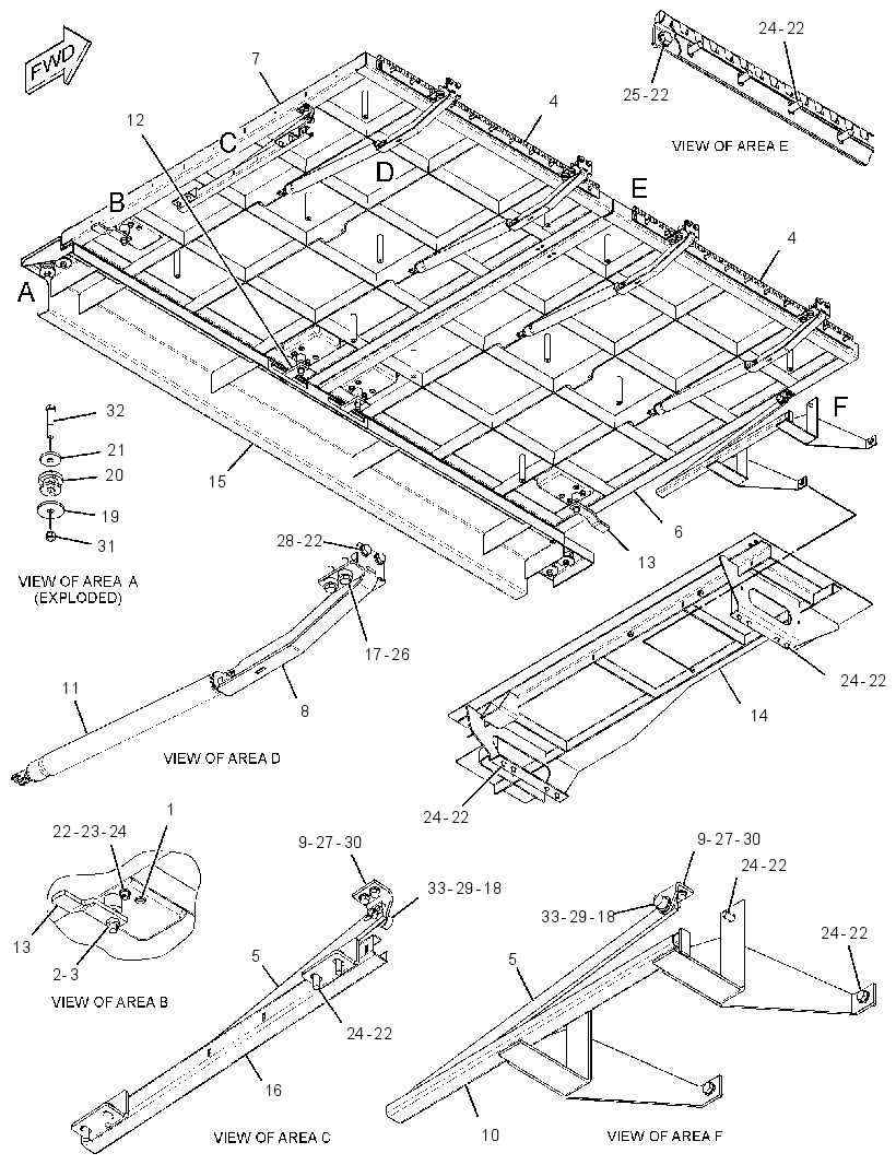 HOOD GP-TRUCK 3615040 CAT