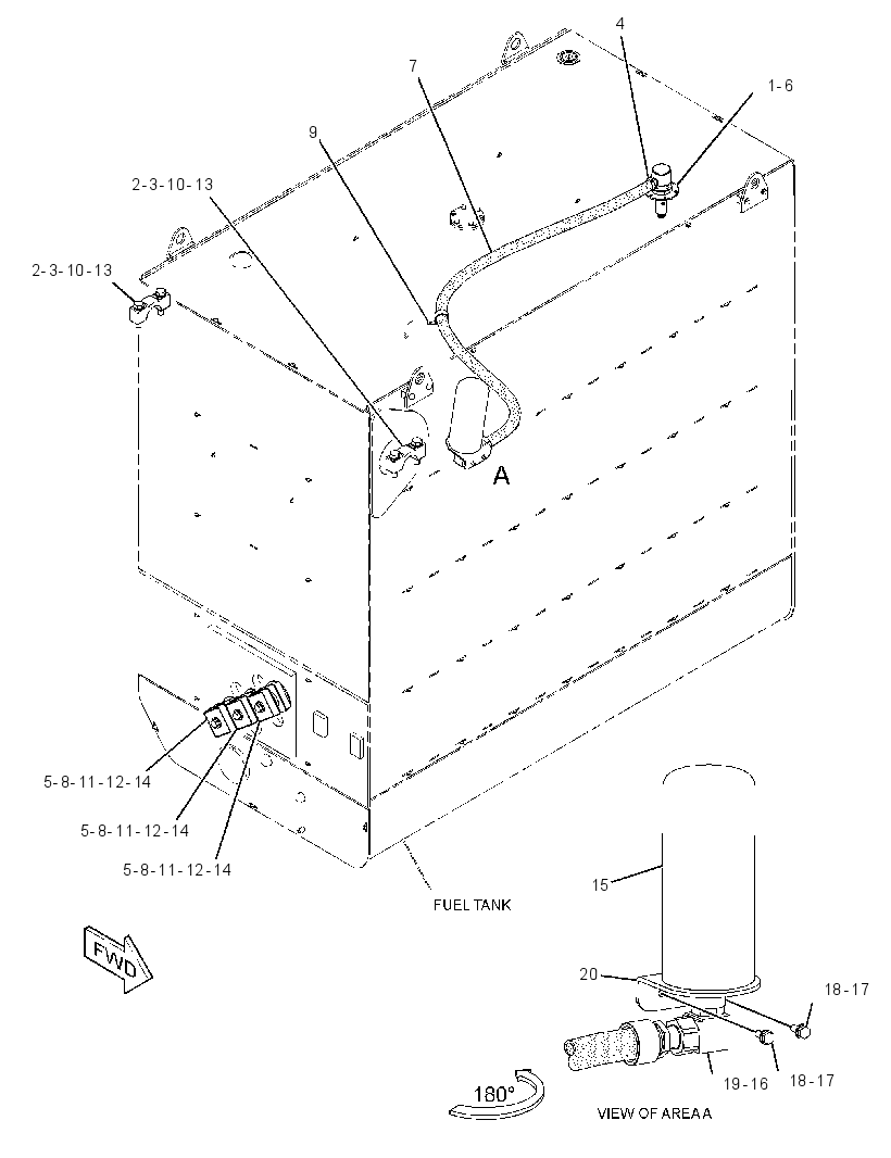 MOUNTING GP-FUEL TANK 2916858 CAT
