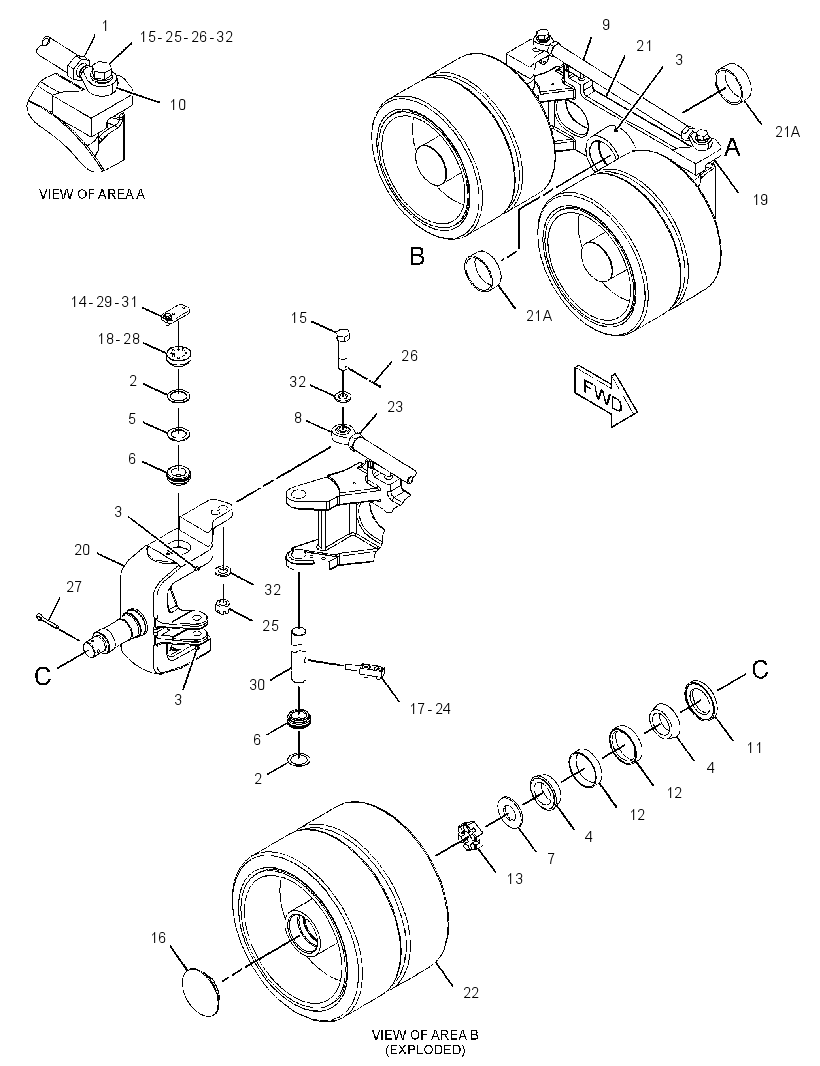 BOGIE GP 3432988 CAT