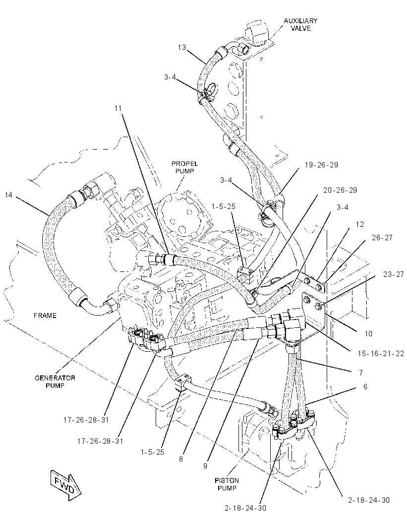 LINES GP-GENERATOR 3443611 CAT
