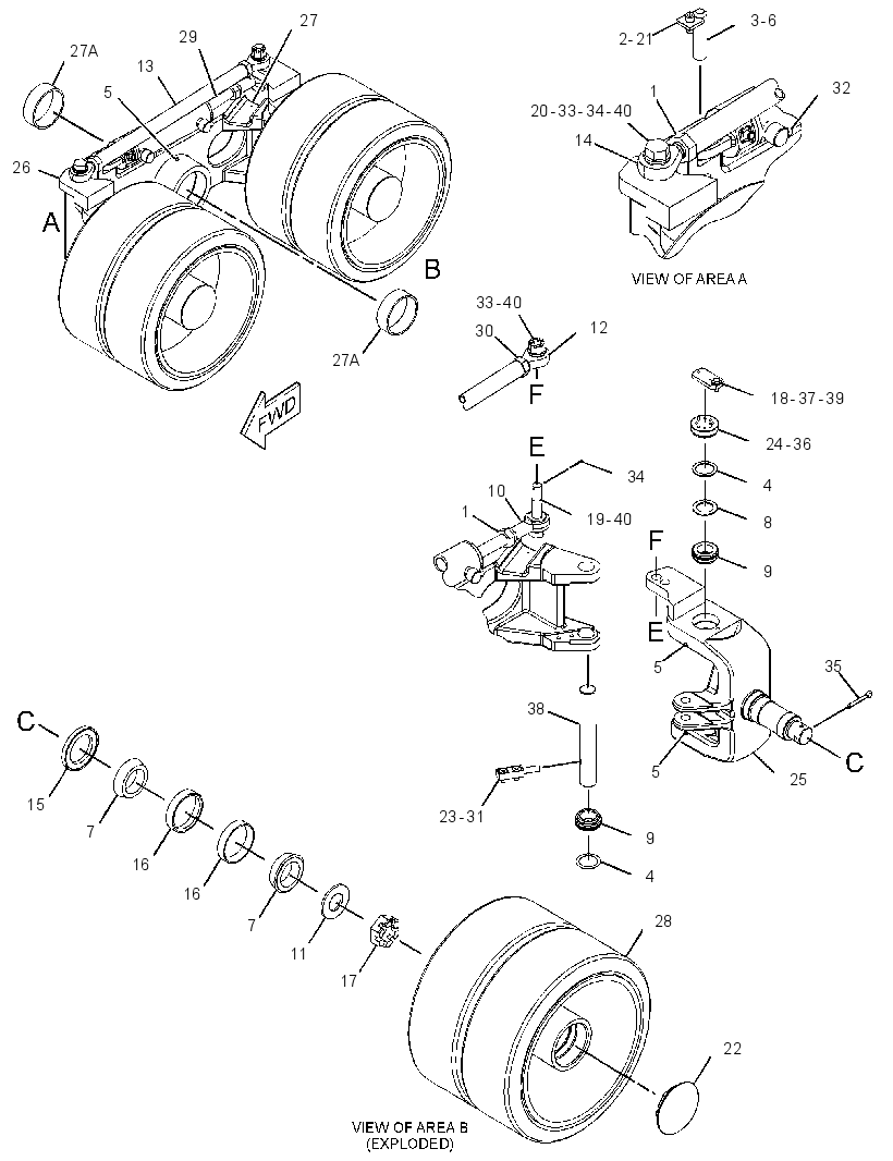BOGIE GP 3432987 CAT