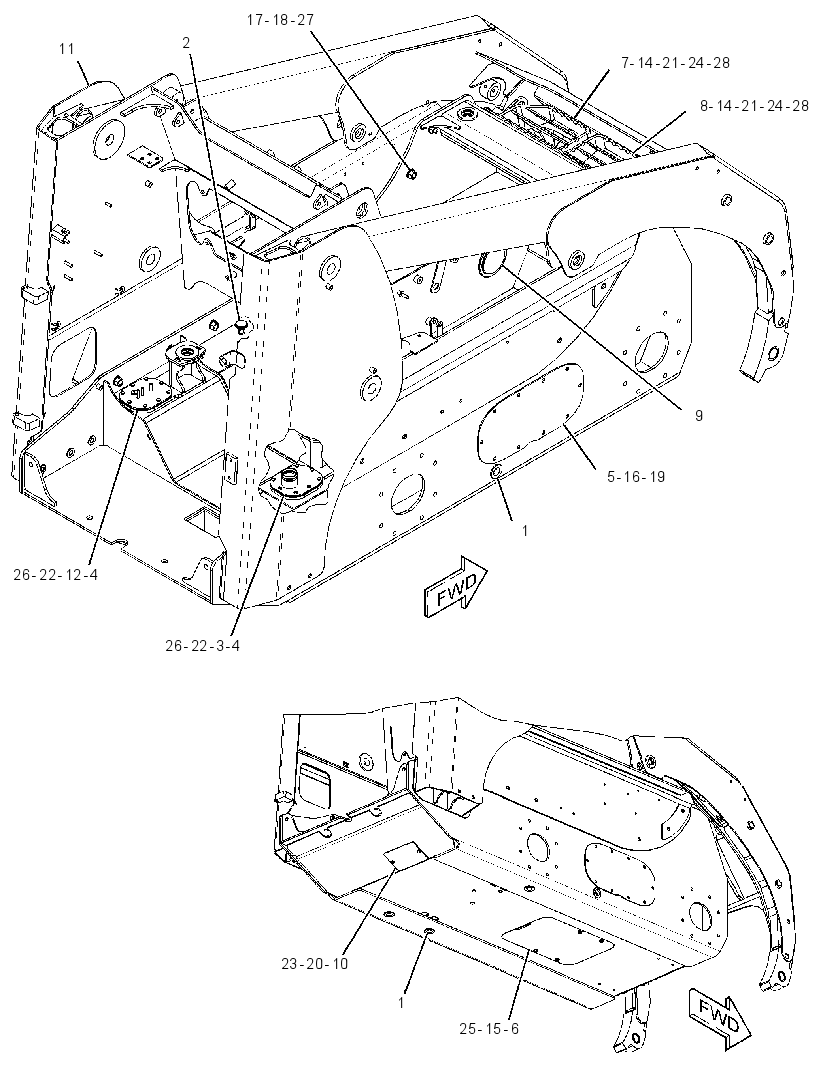 FRAME & MTG GP-MACHINE 2185675 CAT