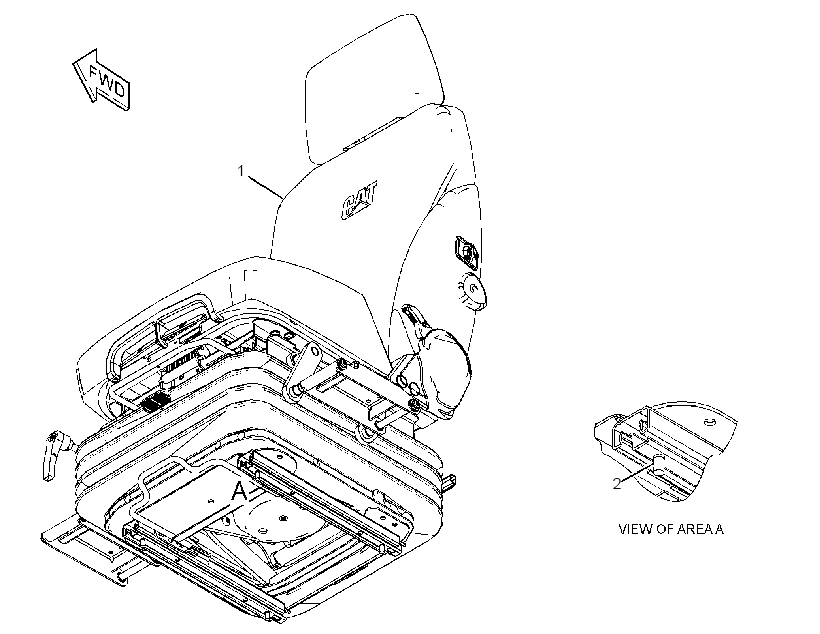 Сиденье с креплением 3168885 CAT