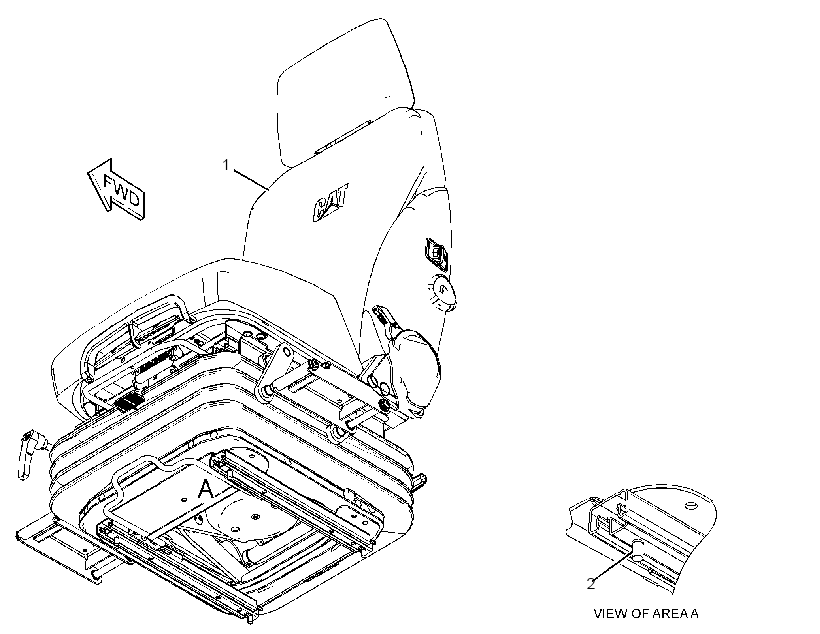 Сиденье с креплением 3168883 CAT