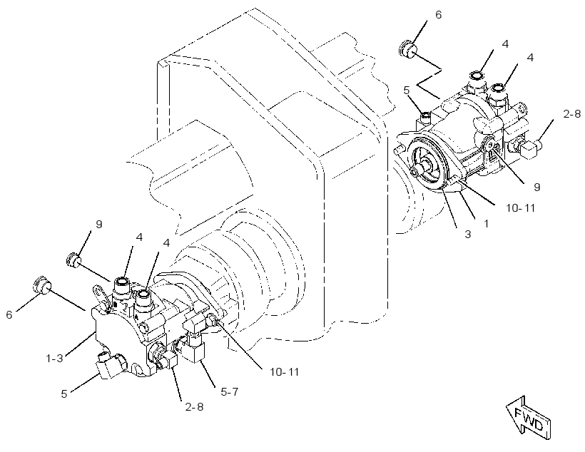 MOTOR & MTG GP-AUGER 3367890 CAT