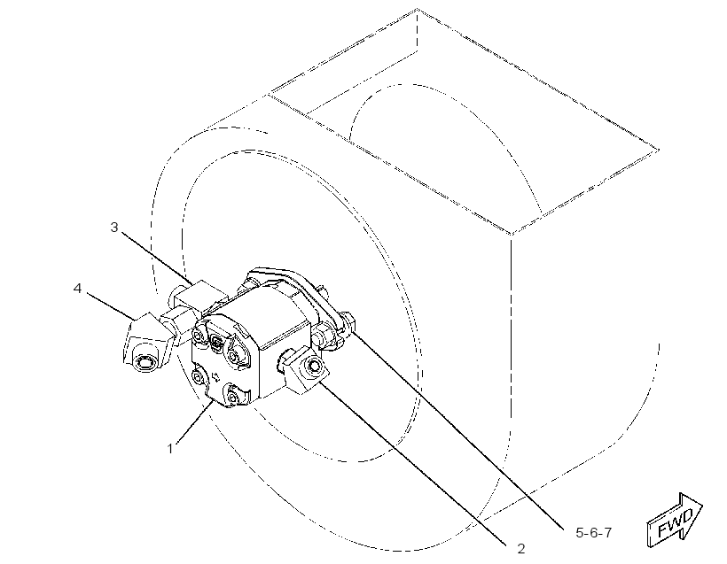 MOTOR & MTG GP-VENTILATION 3367915 CAT