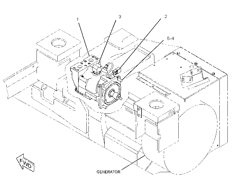 MOTOR & MTG GP-GENERATOR 3443610 CAT