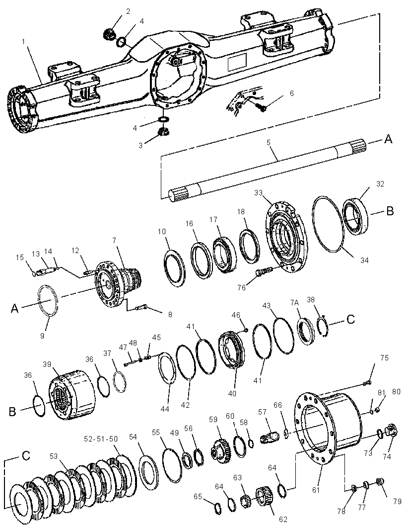 AXLE AR-REAR 1125439 CAT