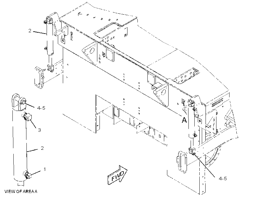CYLINDER & MTG GP-SCREED HOIST 3332081 CAT