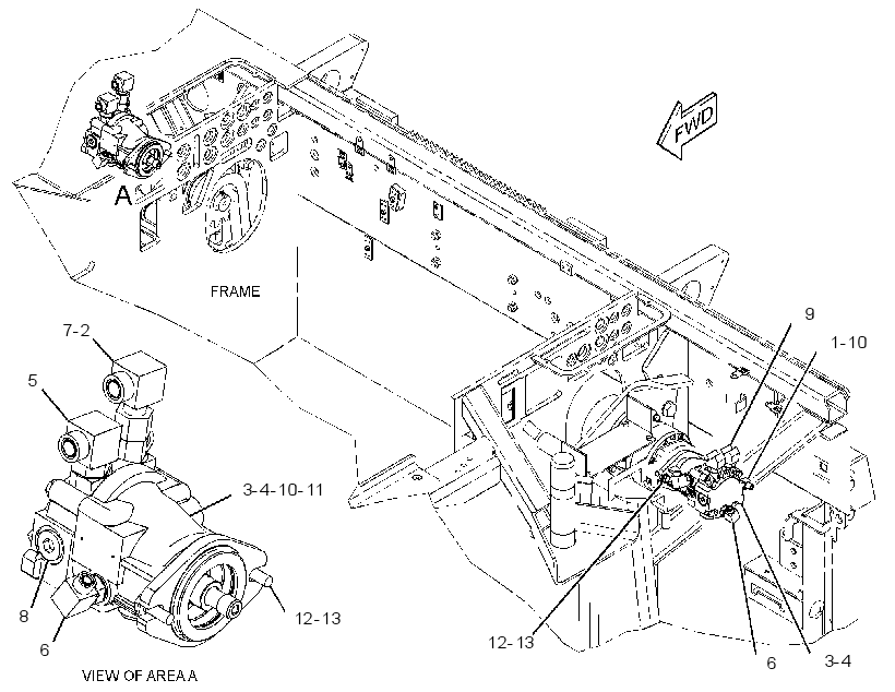 MOTOR & MTG GP-CONVEYOR 3367889 CAT