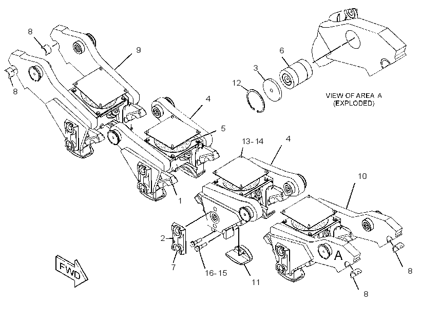 SUSPENSION GP-BOGIE 3599903 CAT