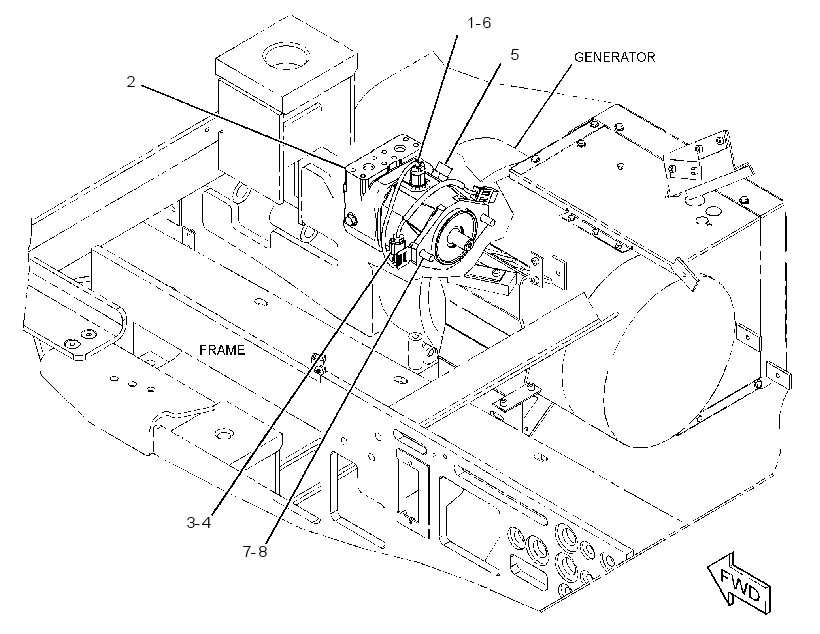 MOTOR & MTG GP-GENERATOR 3464777 CAT