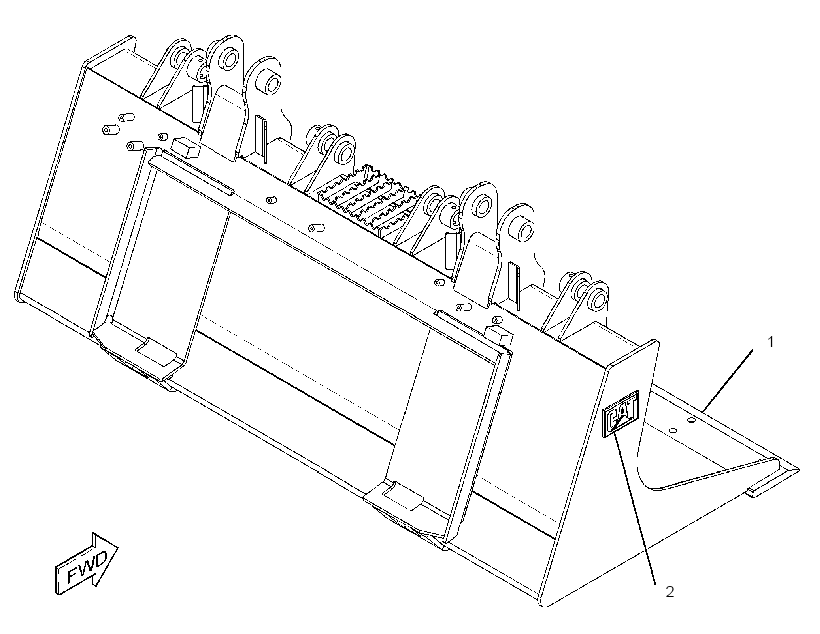 Ковш-захват в сборе 1560888 CAT