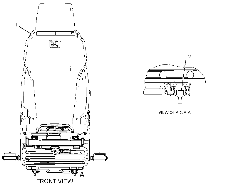 Сиденье с креплением 3168881 CAT