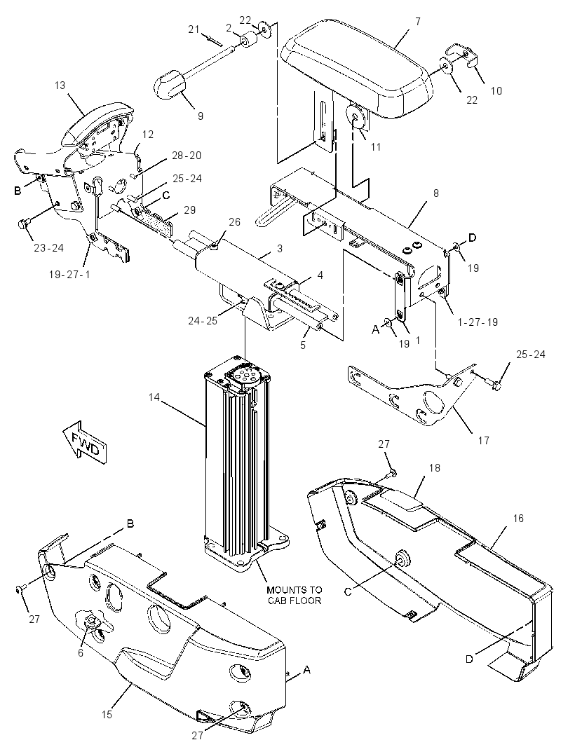SUPPORT GP-CONTROL 3451272 CAT
