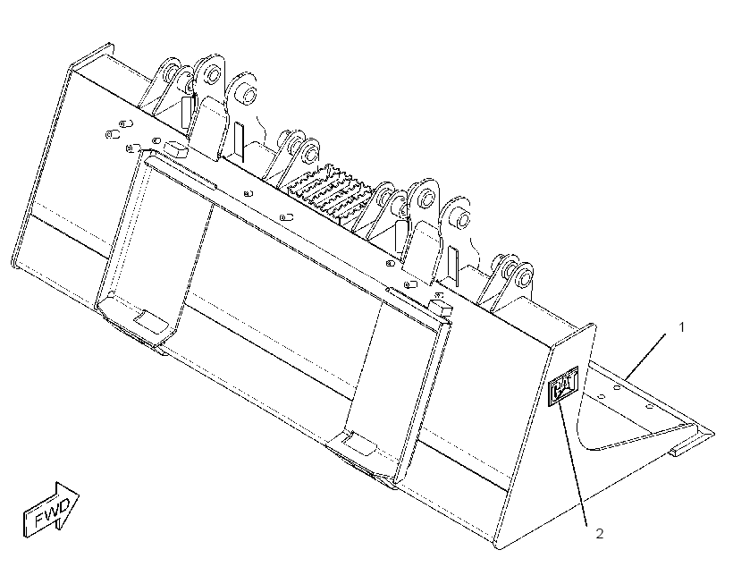 Ковш-захват в сборе 1560889 CAT