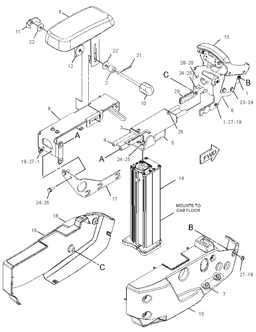 SUPPORT GP-CONTROL 3451271 CAT