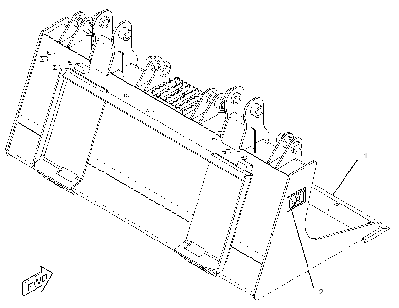 Ковш-захват в сборе 1560887 CAT