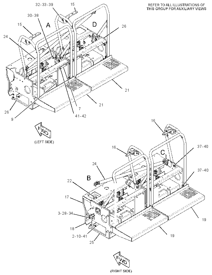 FRAME GP-SCREED 3391642 CAT